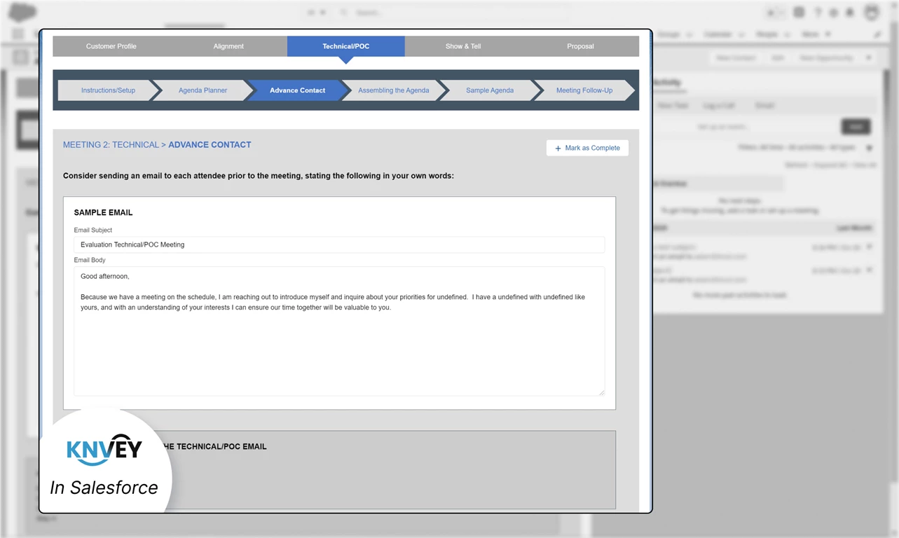Seamless user experience with KNVEY Guides and Salesforce integration