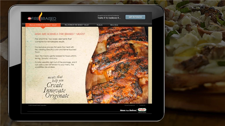 Mobile-friendly campaign website by Hormel with KNVEY