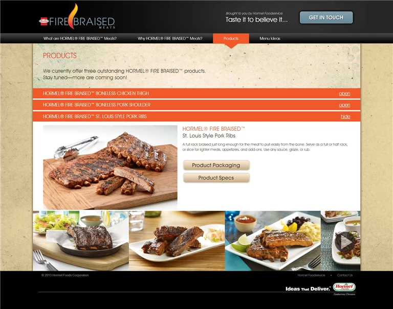 Secure hosting and backup for Hormel's product launch website with KNVEY