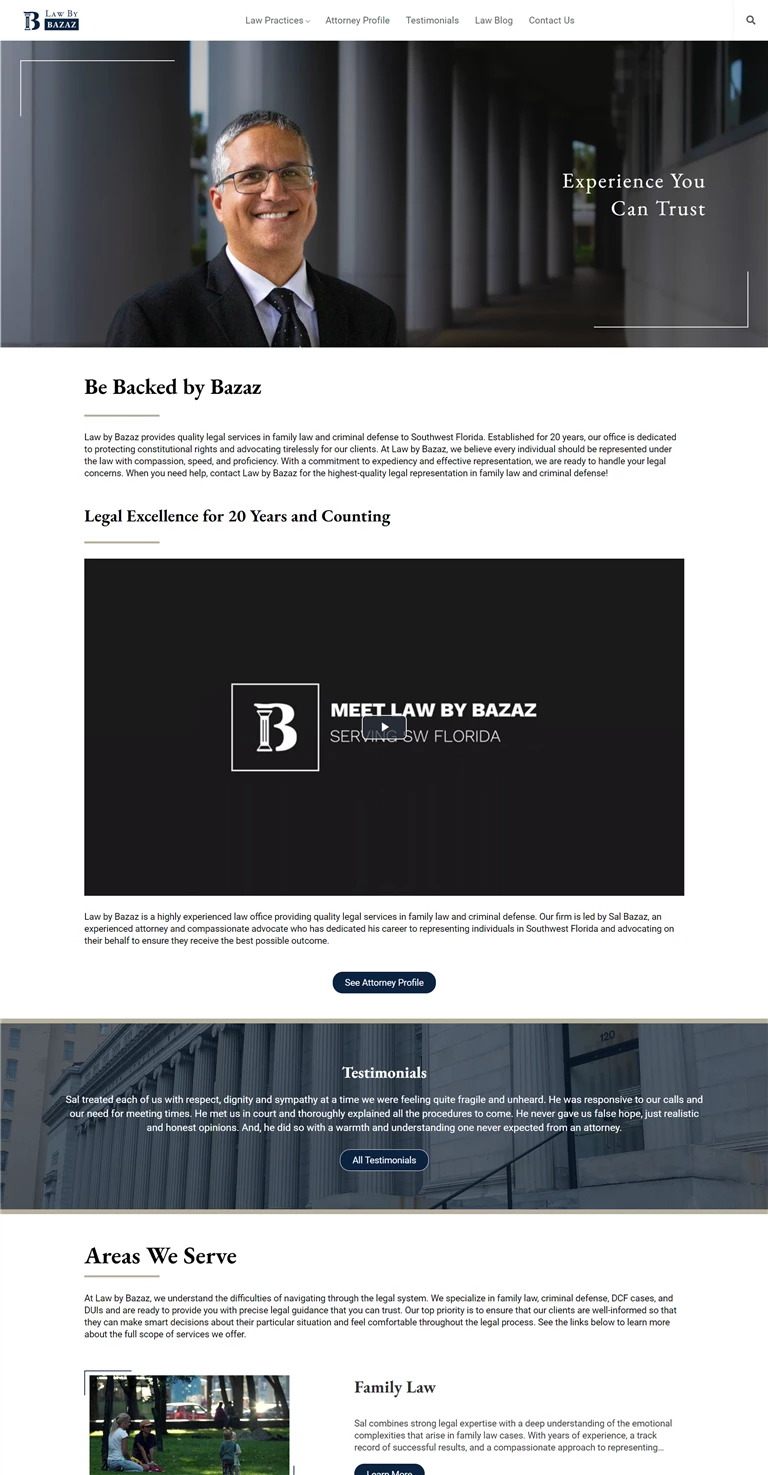 Showcasing positive reviews with KNVEY for Law by Bazaz